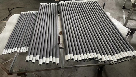 Các yếu tố sưởi ấm Sic nhiệt độ cao, 1600 ° C Silicon Carbide Rod