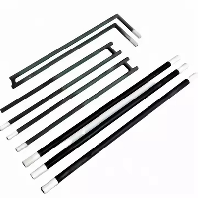 Các thanh sưởi bằng silicon carbide thẳng với phần tử silicon carbide vùng lạnh và vùng nóng