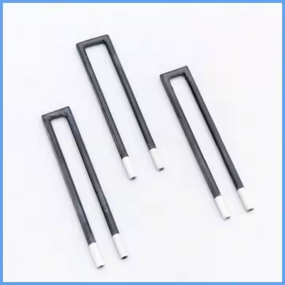 Các thanh sưởi bằng silicon carbide thẳng với phần tử silicon carbide vùng lạnh và vùng nóng