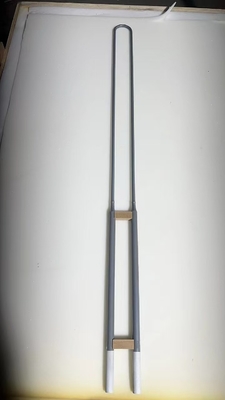 W U loại 1800 ° C MoSI2 Điện tử sưởi ấm Không khí sưởi ấm Silicon Molybdenum Silicide Heater