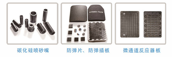 Các sản phẩm gốm Silicon Carbide Sintered không áp suất