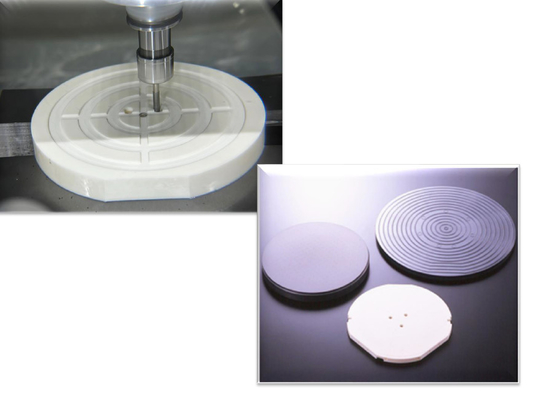 Các bộ phận gốm chính xác Semiconductor Wafer Chuck