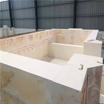 3.1g / Cm3 Alumina Zirconia Silica AZS Gạch cho lò nung thủy tinh