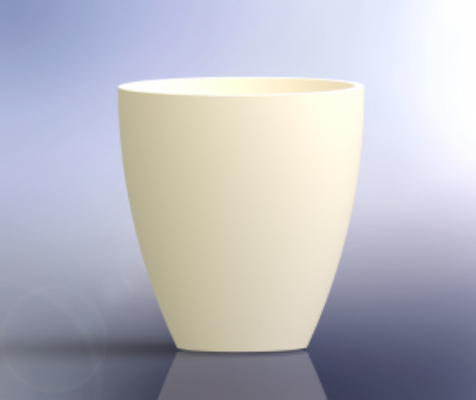 Zirconia cường lực Alumina ZTA Crucibles cho phục hình răng Zirconia thiêu kết