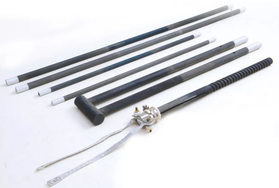 Điện trở Máy gia nhiệt cacbua silicon để làm nóng chảy thủy tinh nổi, nóng chảy không chứa sắt